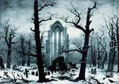 Caspar David Friedrich Monastery burial